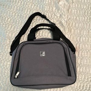 Tag Overnight Bag Carry-on Gray Canvas Weekend Travel Toiletry Bag Duffle Bag